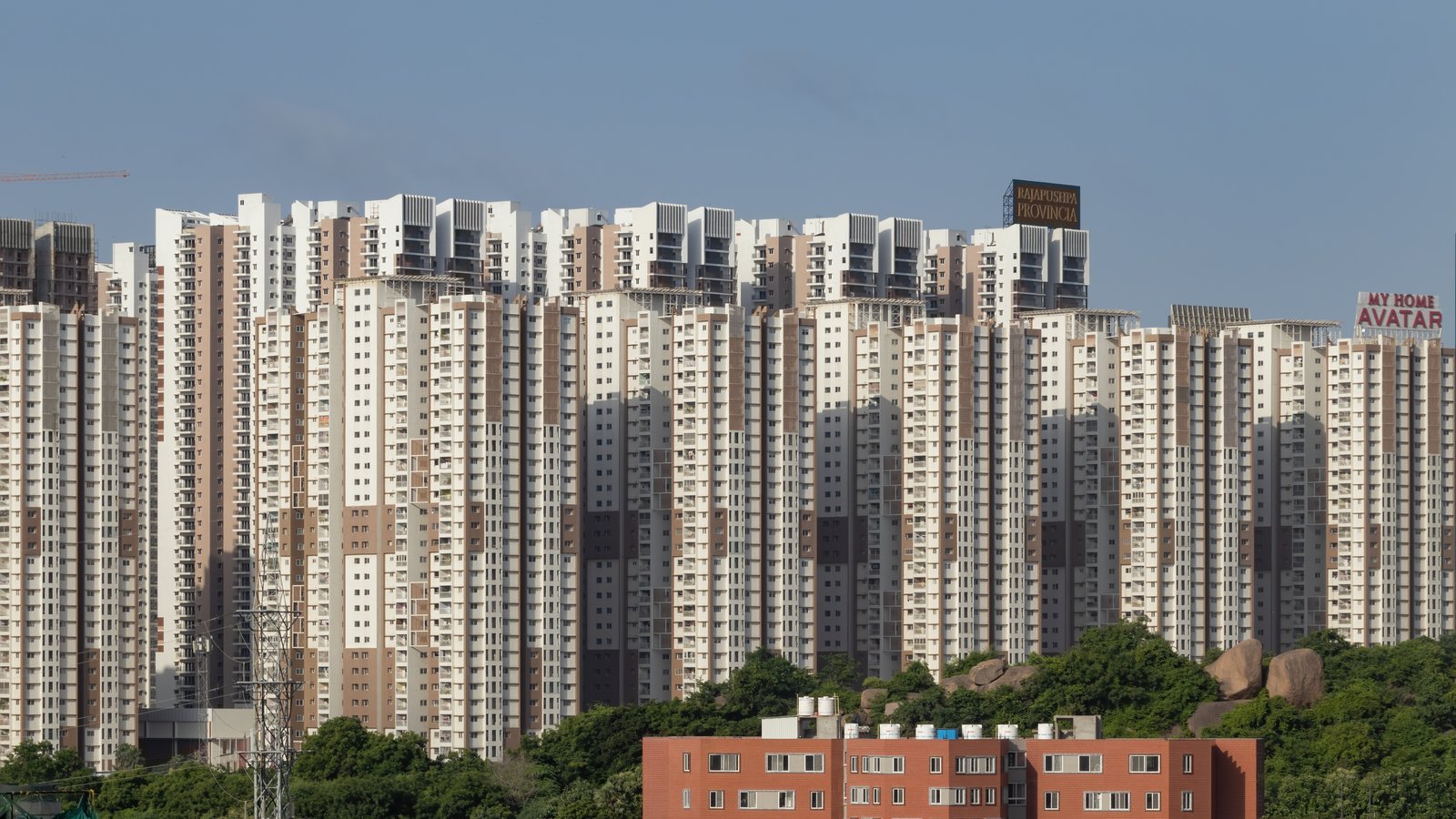 Hyderabad high-rise building skyline