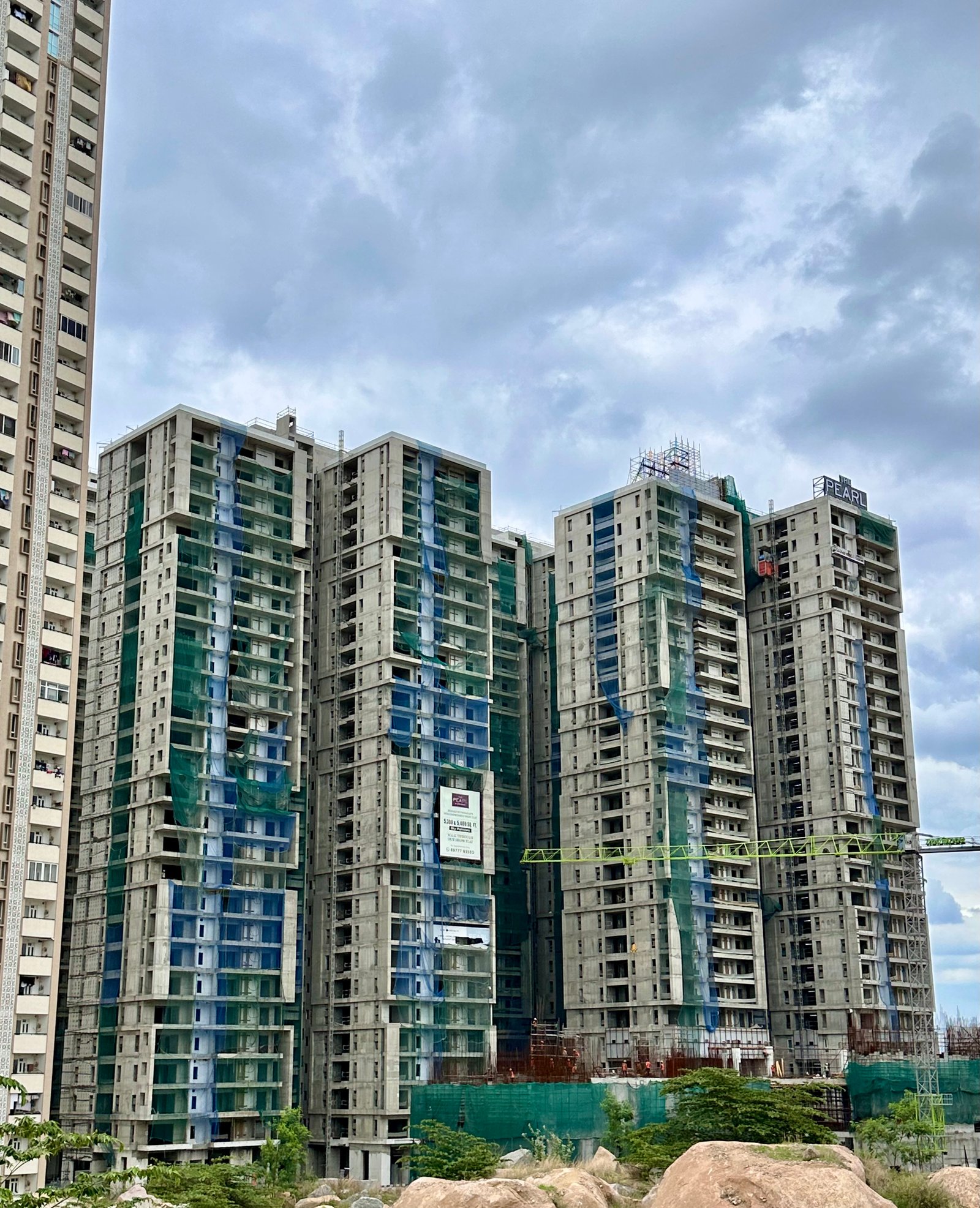 The Pearl by Auro Realty under construction in Hyderabad